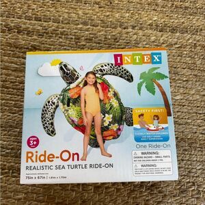 🐢 INTEX XL Realistic Sea Turtle Ride-On Pool Float